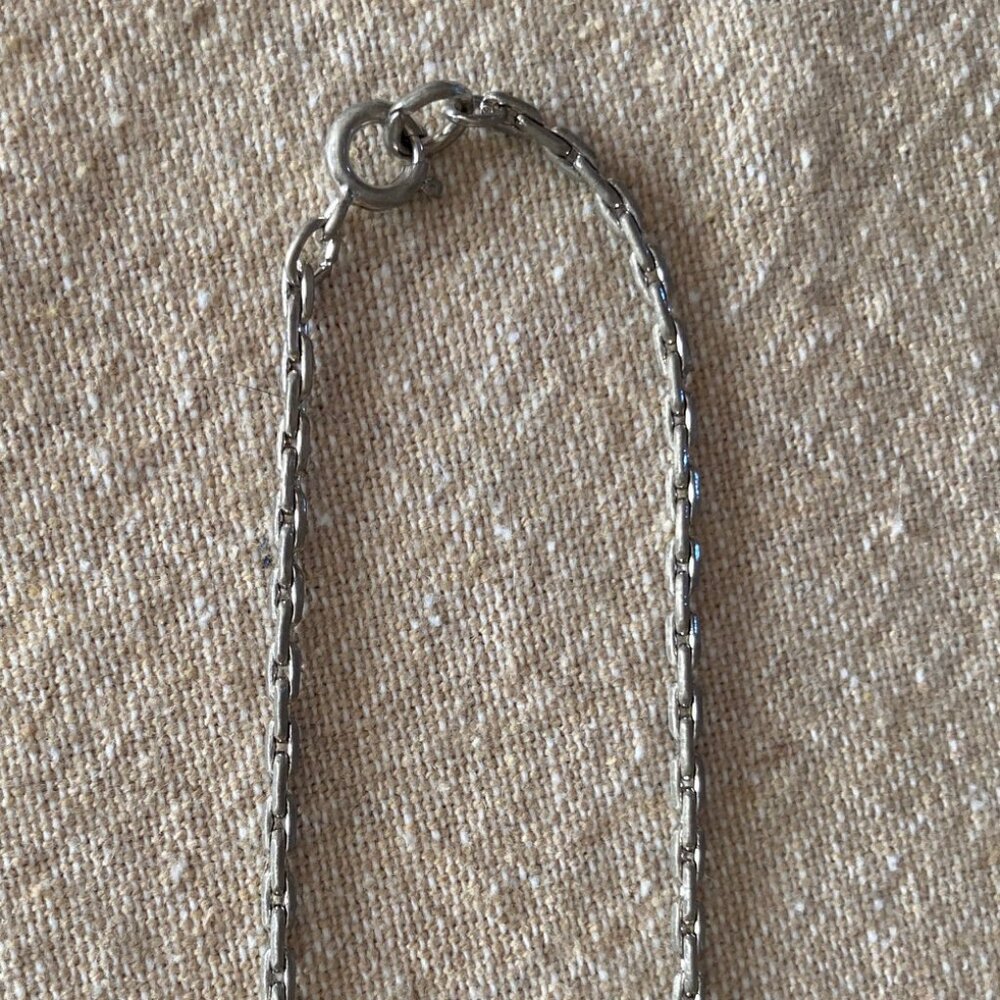 Sterling Silver & Turquoise Pendant on Chain - Picture 8 of 11